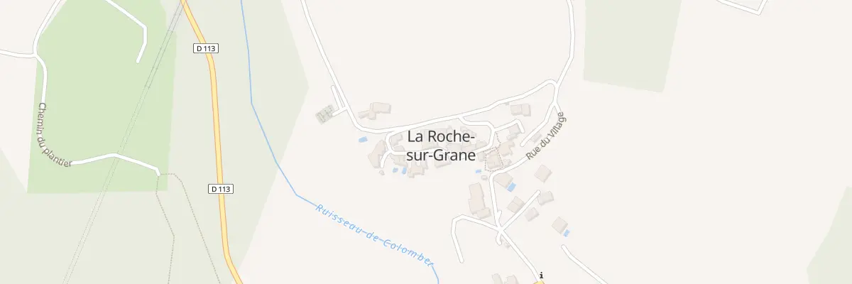 Plan du 5012 Le Village à La Roche-sur-Grane