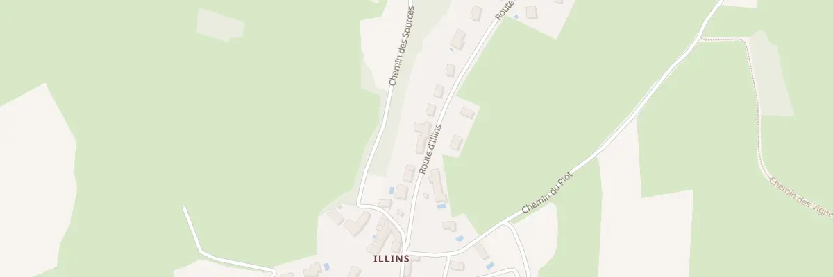 Plan de Illins à Luzinay