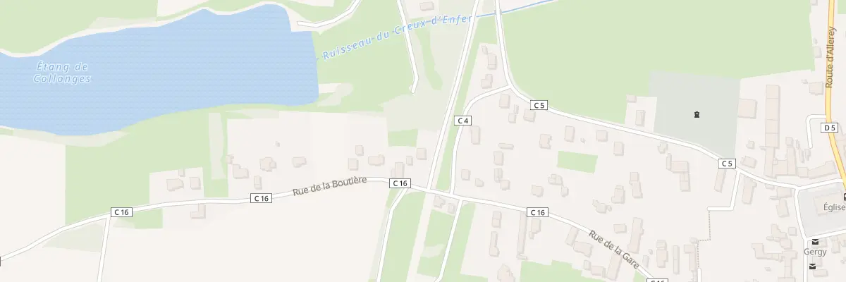 Plan du 2 Rue de la Boutière à Gergy