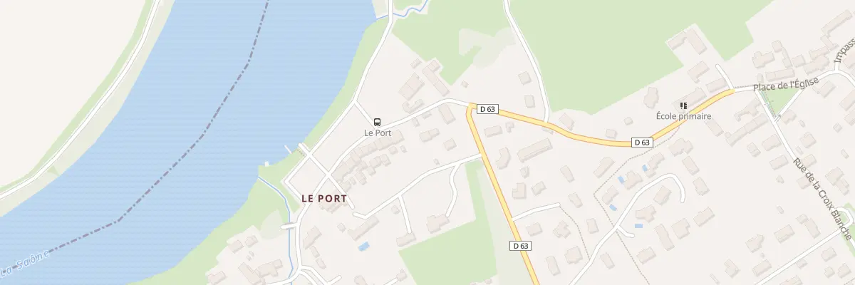 Plan du 3 Rue du Port à Allériot