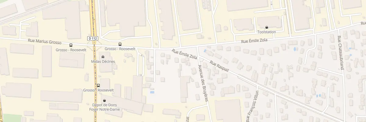 Plan du 4 Rue Raspail à Décines-Charpieu