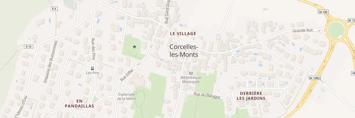Plan du 4 Rue du Camp de César à Corcelles-les-Monts