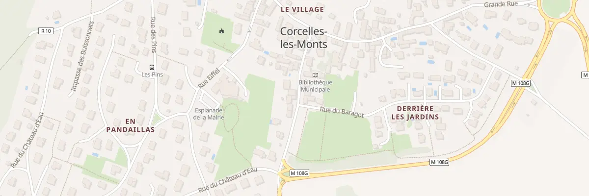Plan du 14 Rue du Camp de César à Corcelles-les-Monts