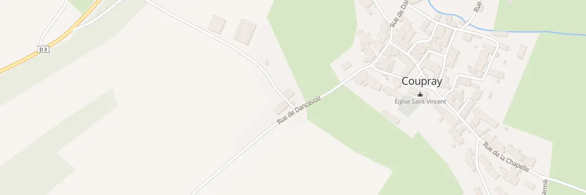 Plan du 12 Rue de Dancevoir à Coupray