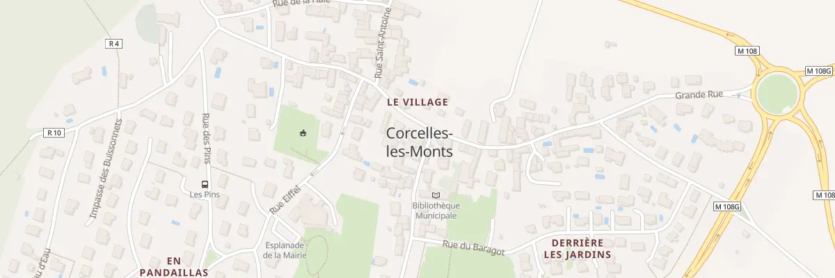 Plan du 3 Pl de l’Eglise à Corcelles-les-Monts