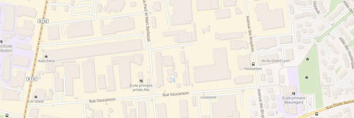 Plan du 39 Rue Vaucanson à Décines-Charpieu