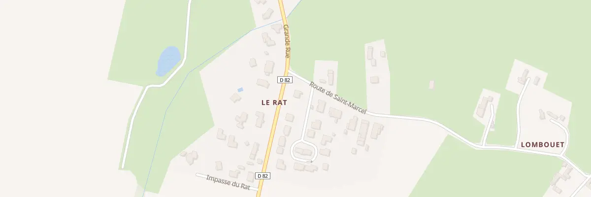 Plan du 10 Rte de Saint-marcel à Monthieux