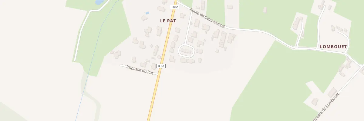 Plan du 40 Rte de Saint-marcel à Monthieux