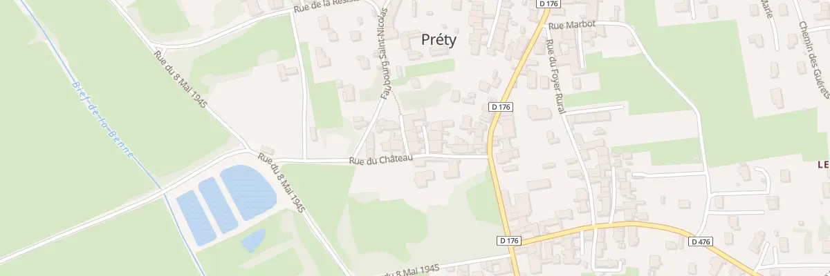 Plan du 7 Rue du Château à Préty