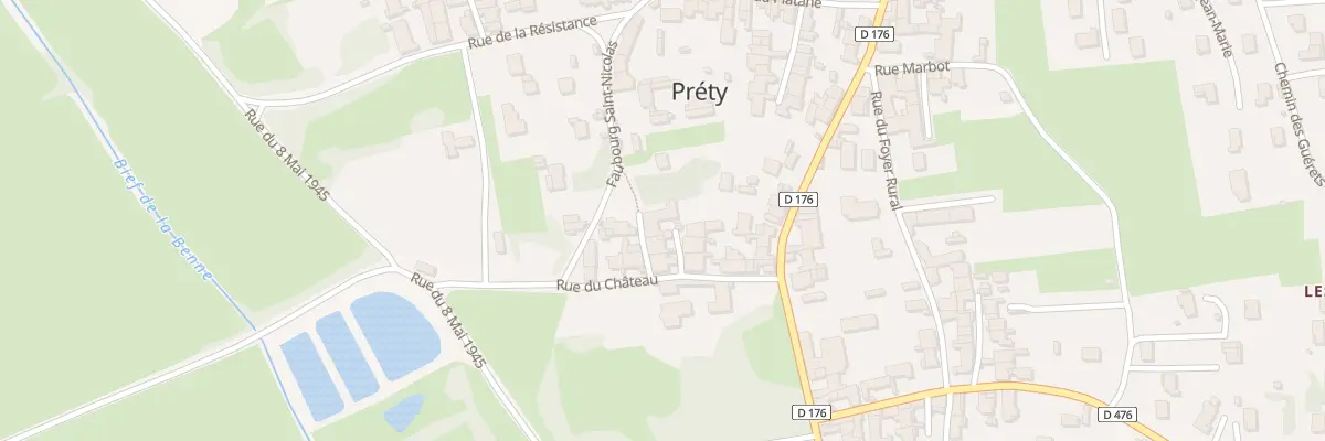 Plan du 5 Rue du Château à Préty
