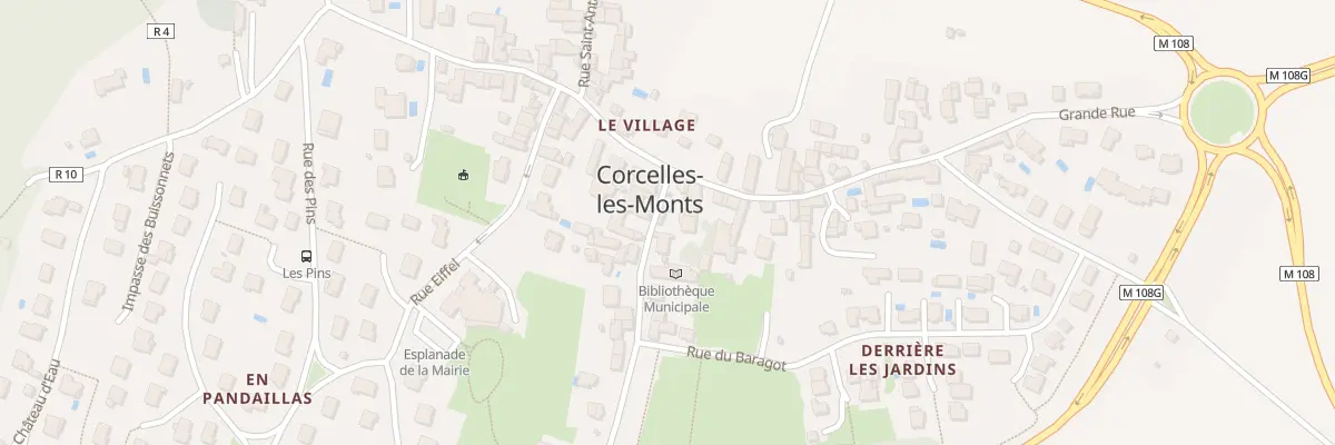Plan du 1 Rue du Camp de César à Corcelles-les-Monts