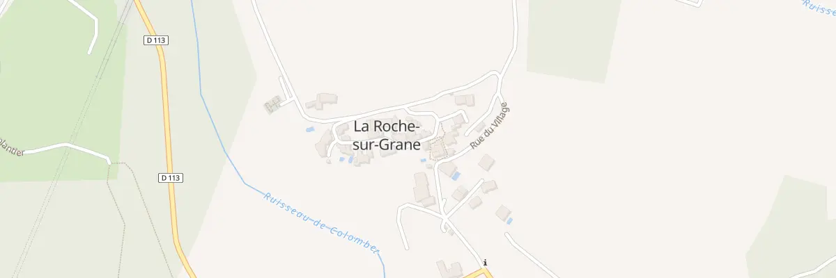 Plan du 9001 Le Village à La Roche-sur-Grane
