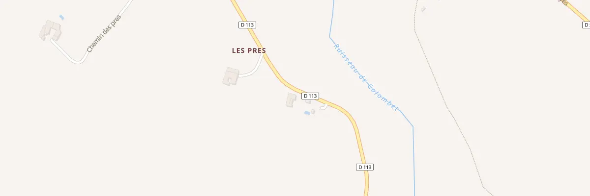 Plan du 5030 Les Pres à La Roche-sur-Grane
