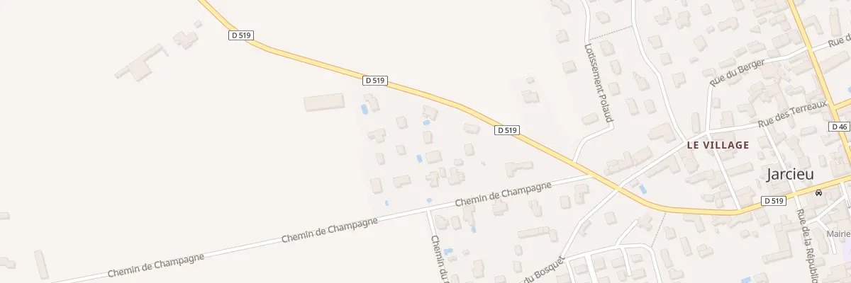 Plan du 1809 Rte Départementale 519 à Jarcieu