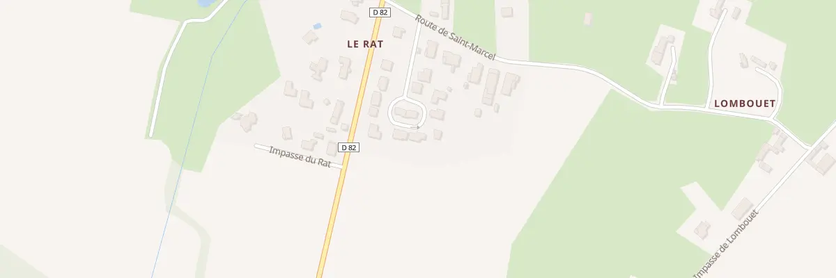 Plan du 407 Rte de Saint-marcel à Monthieux