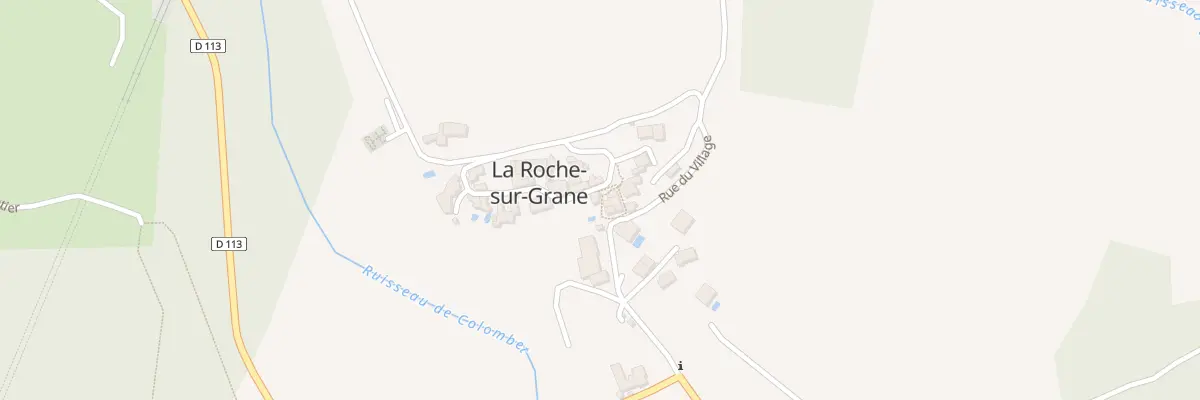 Plan du 5005 Le Village à La Roche-sur-Grane