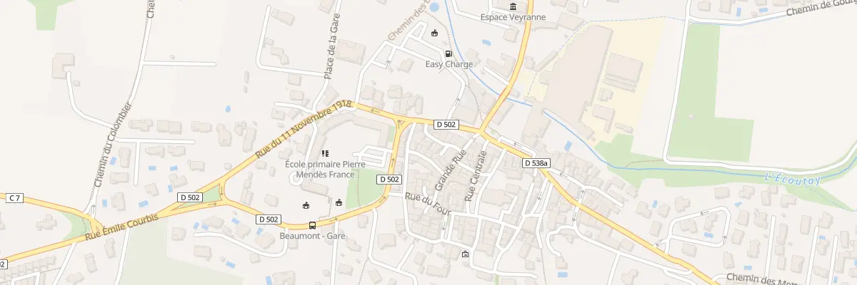 Plan du 5069 Rue des Oches à Beaumont-lès-Valence