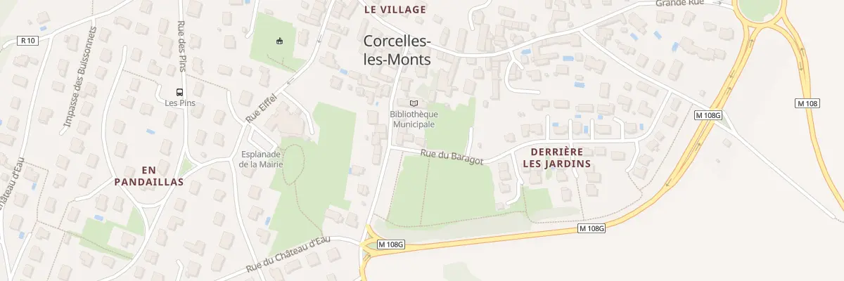 Plan du 3 Rue du Baragot à Corcelles-les-Monts