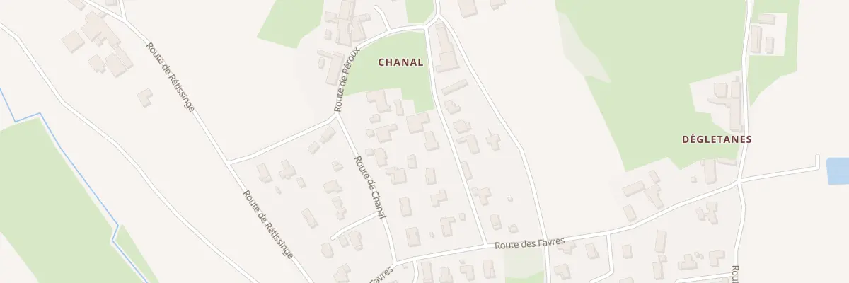 Plan du 125 Rte du Petit Chanal à Biziat