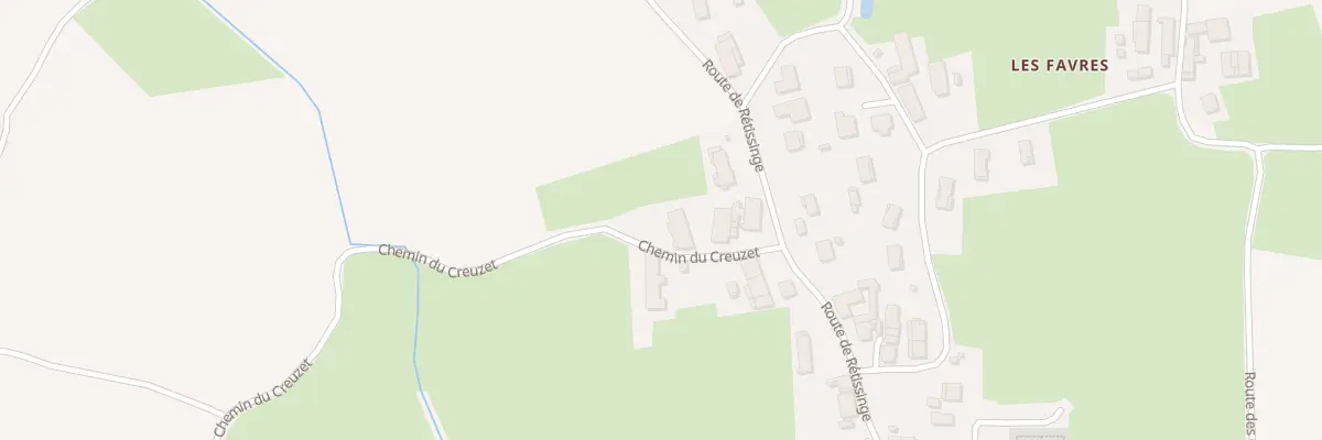 Plan du 60 Che du Creuzet à Biziat