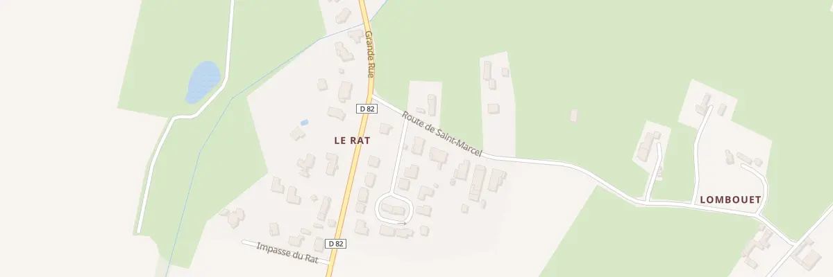 Plan du 54 Rte de Saint-marcel à Monthieux