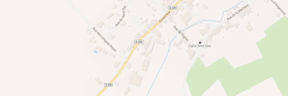 Plan du 74 Grande Rue à Thelonne