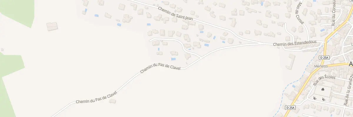 Plan du 5540 Che du Pas de Clavel à Aureille