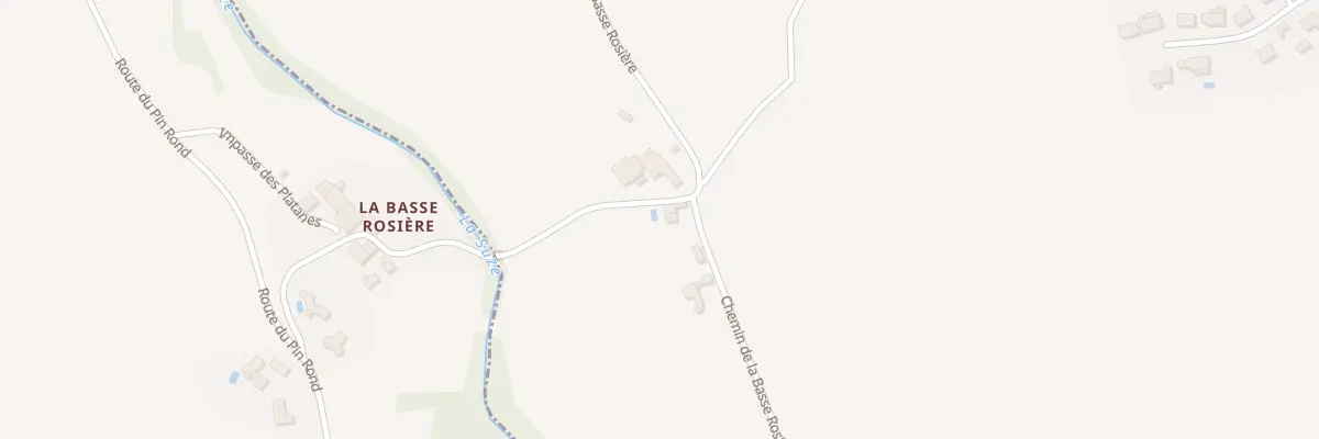 Plan du 668 Che de la Basse Rosière à Estrablin