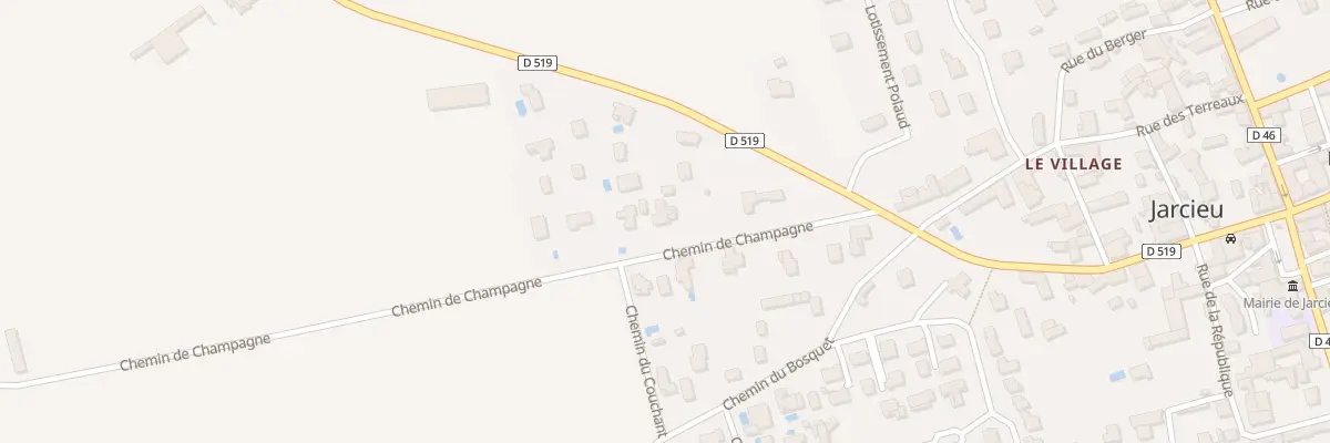 Plan du 146 Che de Champagne à Jarcieu