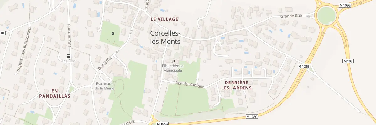 Plan du 10 Gr Grande Rue à Corcelles-les-Monts