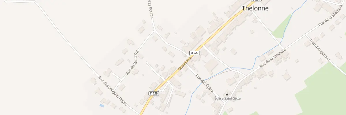 Plan du 2 Rue du Rond Pré à Thelonne
