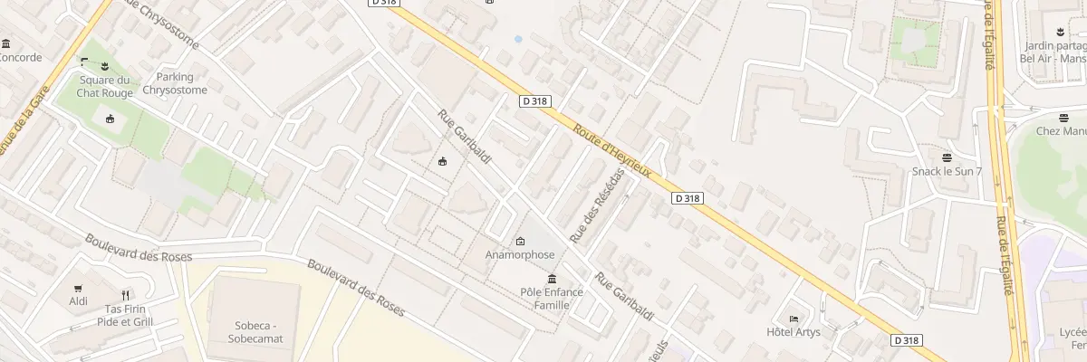 Plan du 7 Rue des Chrysanthèmes à Saint-Priest