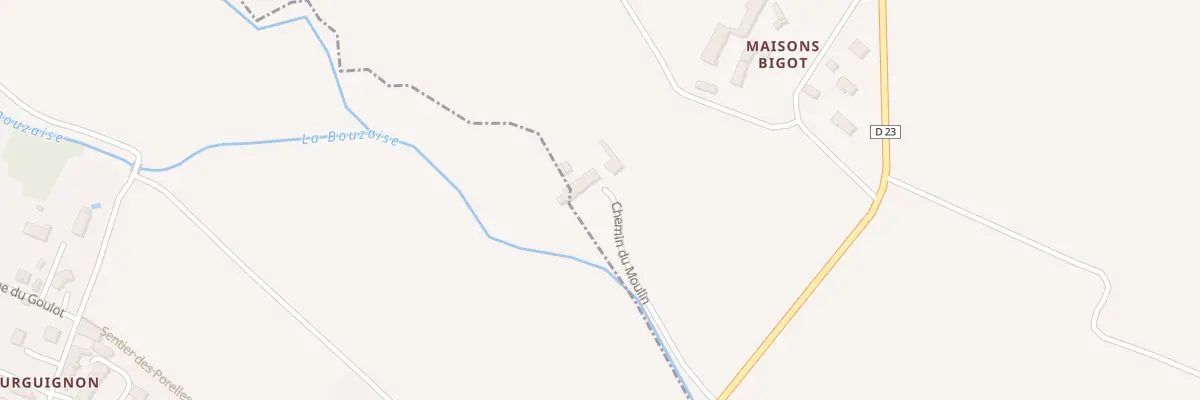 Plan du 1 Chem du Moulin à Marigny-lès-Reullée