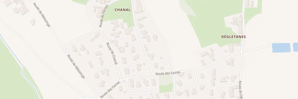 Plan du 74 Rte du Petit Chanal à Biziat