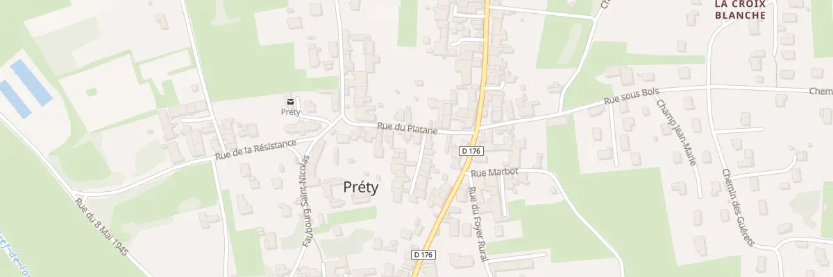 Plan du 2 Imp du Cul de Sac à Préty