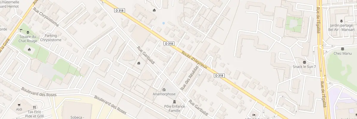 Plan du 1 Rue des Chrysanthèmes à Saint-Priest