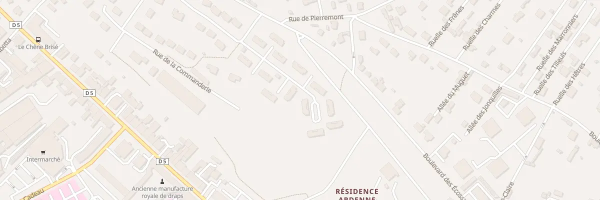 Plan du 6 Rue 12e Regiment de Chasseurs à Sedan