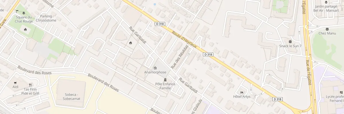 Plan du 8 Rue des Chrysanthèmes à Saint-Priest