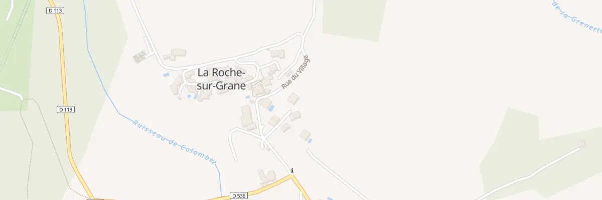 Plan du 92 Rue du village à La Roche-sur-Grane
