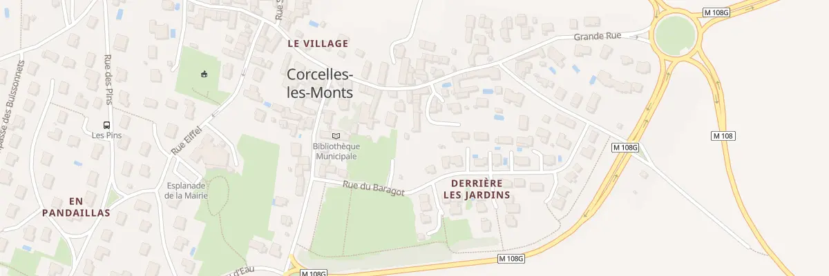 Plan du 22 Grande Rue à Corcelles-les-Monts