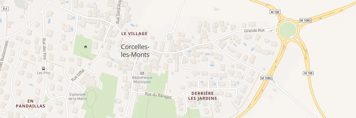 Plan du 20B Grande Rue à Corcelles-les-Monts