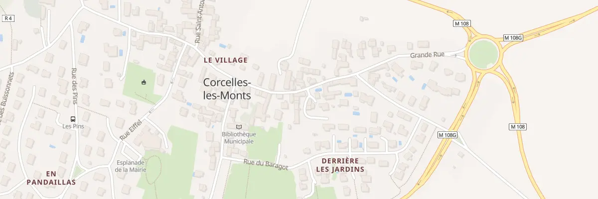 Plan du 20 Grande Rue à Corcelles-les-Monts