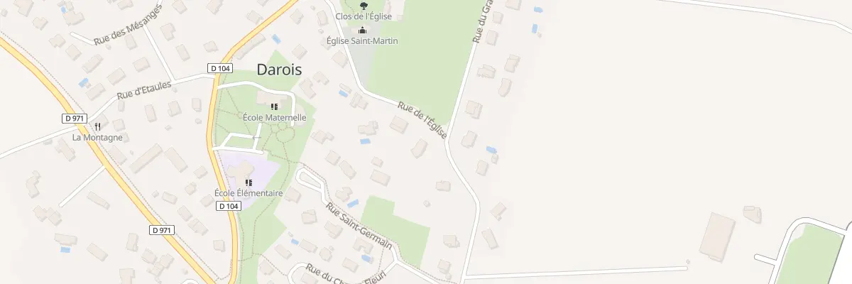 Plan du 2 Rue de l’Aviation à Darois