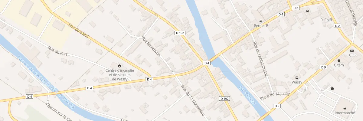 Plan du 7 Rue de Pont Varin à Wassy