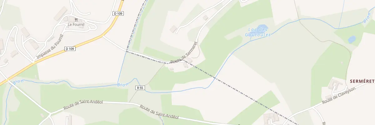 Plan du 1225 Rte de Sermeret à Ratières