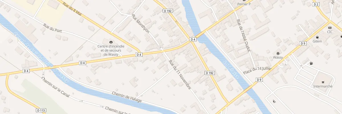 Plan du 9 Rue Mal de Lattre de Tassigny à Wassy