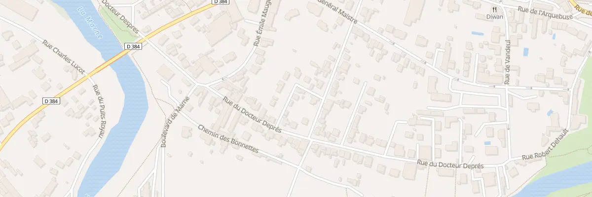 Plan du 5 Pas du Colonel Raynal à Saint-Dizier