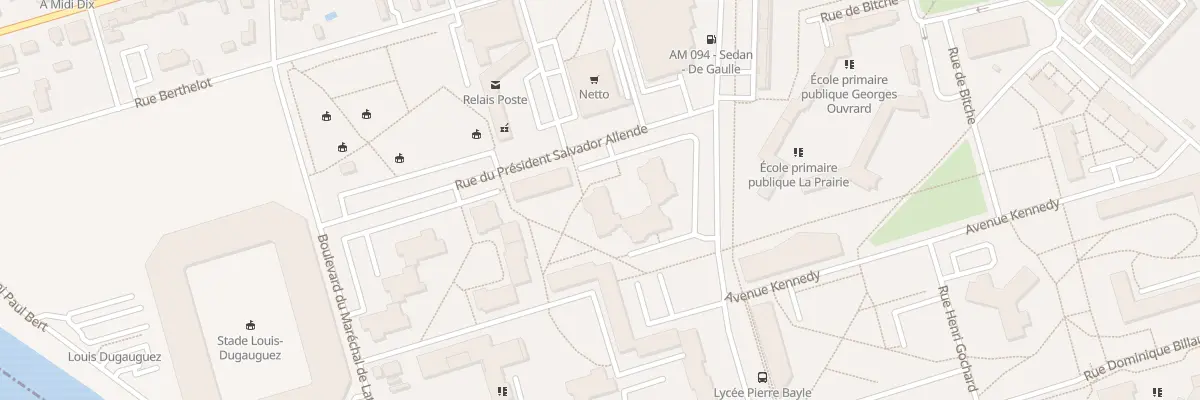 Plan du 8B Av Charles de Gaulle à Sedan