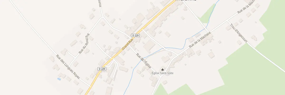 Plan du 66 Grande Rue à Thelonne