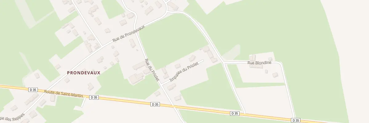 Plan du 5 Imp du Priolet à Allériot